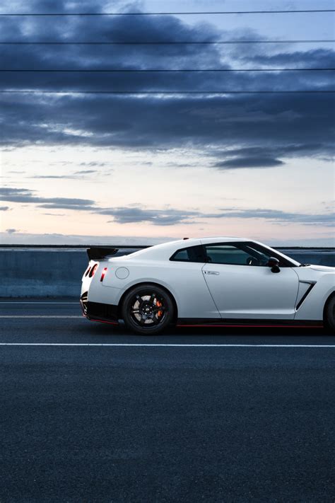 Download wallpaper Nissan, GT-R, Car, White, Side, R35, Sport, Road ...