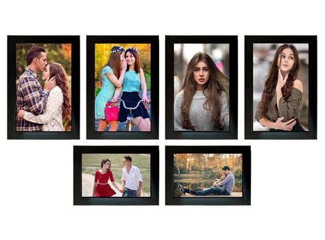 Kuber Industries Collage Photo Frame For Living Room, Wall Set of 6 ...