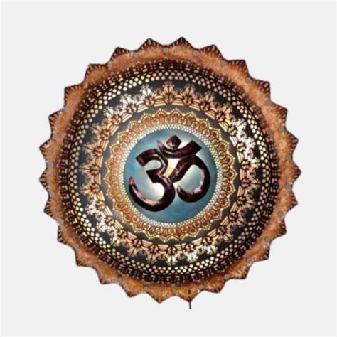 Metallic Om Circle (32 * 32 Inches) - Punam Metalcrafts