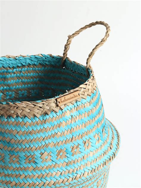 Buy Online Seagrass Plant & Storage Baskets - Blue – Habere India