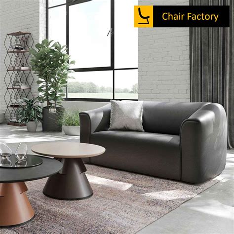 Duca black office sofa leather comfort sofa | Chair Factory