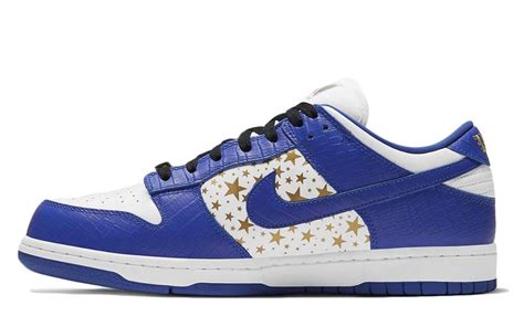 2021人気新作 SB Nike Supreme - Supreme Dunk 27.5 Blue Low スニーカー ...