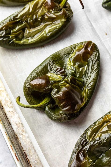 Roasted Poblano Peppers - Simply Whisked