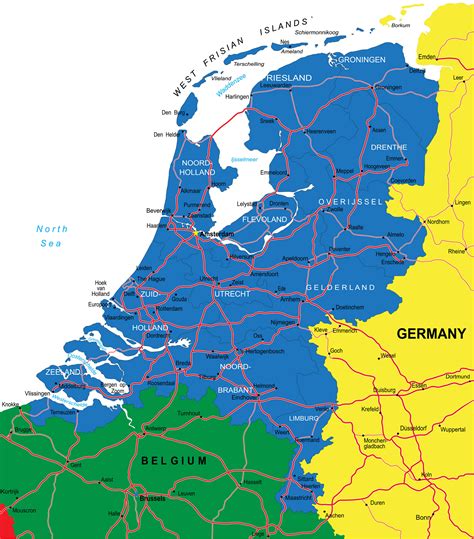 Netherlands Map - Guide of the World