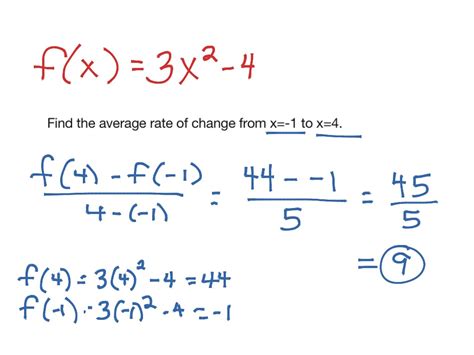 Image result for Rate of Change Algebra Example