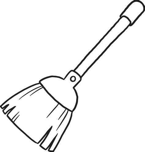 Broomstick Clipart Black And White