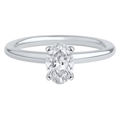 Helzberg Lab Grown Diamonds Lab Grown Diamond Oval Solitaire (3/4 ct.)