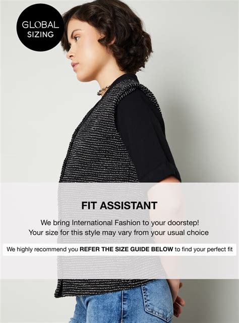 Buy Women Textured Tweed Waistcoat Online at just Rs. 999.0 ...