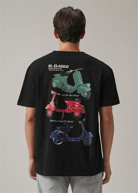 Black Back Print Oversized T-shirt