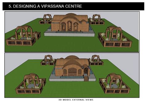 Designing A Vipassana centre in Ahmedabad | CEPT - Portfolio