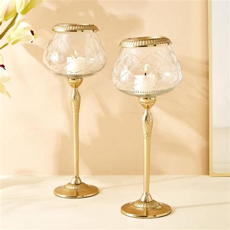 Buy Hoovu Frida Glass Candle Holder from Home Centre at just INR 1599.0