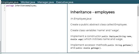 Image result for Employee Program in Java Using Inheritance