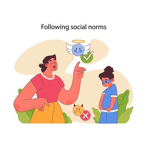 Social norms concept. Flat vector illustration 41173285 Vector Art at ...