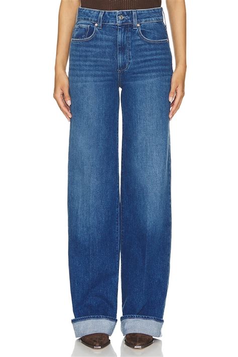 PAIGE Sasha Wide Cuff Jeans in Nadira | REVOLVE
