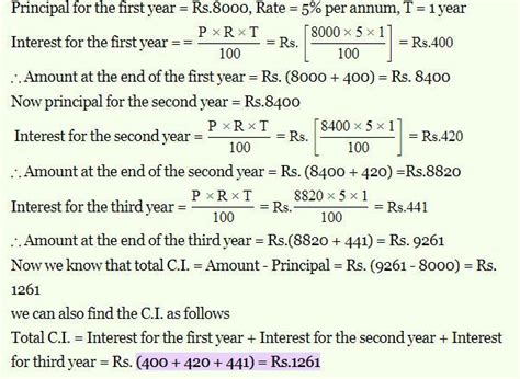 Find the compound interest on a sum of 8000 for 3 years at the rate of ...