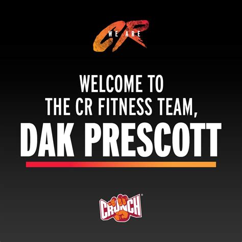 NFL Star Dak Prescott Launches New Partnership with CR Fitness Holdings ...