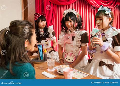 Maid Cafe in Akihabara, Tokyo, Japan Editorial Stock Image - Image of ...