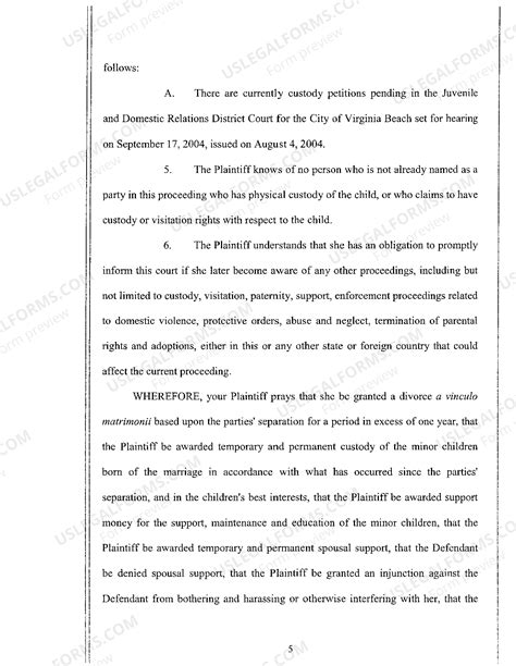 Virginia bill of particulars - onlinelery