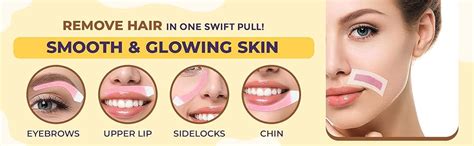 Sanfe Facial Wax Strips Sakura Pack of 16 | Precise Hair Removal For ...