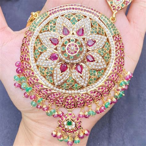 Classic Jadau Rani Haar | For Ladies | 22K Gold