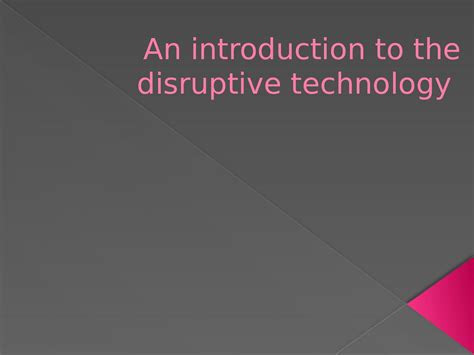 Image result for Disruptive Technology