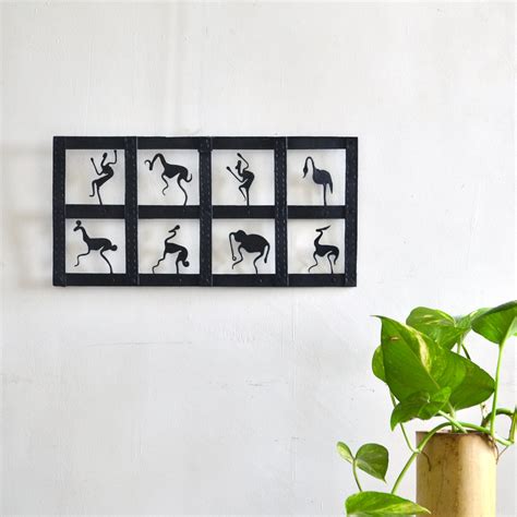 Wrought Iron 8 Box Jaali Wall Hanging – Chinhhari Furniture and Handicraft