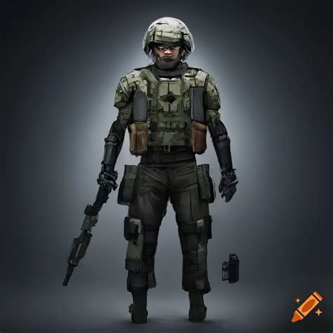 Concept art soldier of the future on Craiyon