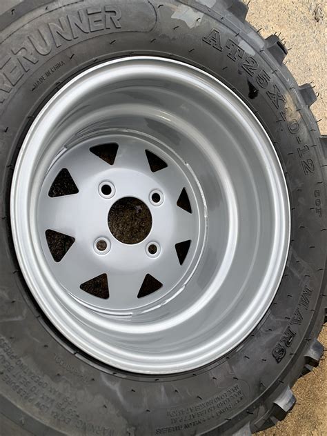 ATV FRONT RIM AND TYRE 25 X 8 X 12 YAMAHA HONDA SUZUKI 4 X 110 SPARE