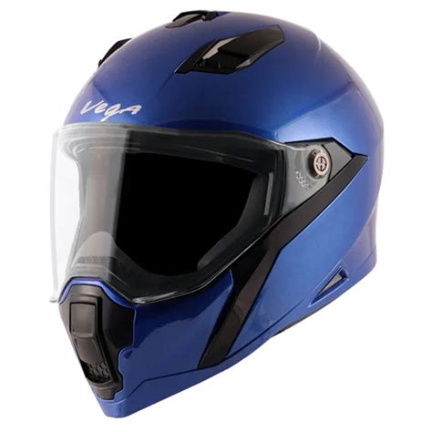 Vega Storm Blue Helmet | Shop Helmets at BIKERSTORE.IN – Biker.Store
