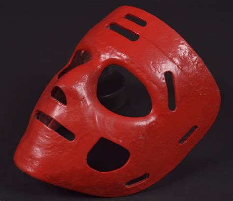 Lot Detail - Mid-1960s Game-Worn Fiberglass Goalie Mask Attributed to ...