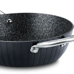 Buy Prestige Durastone Hard Anodised 6 Layer Non-Stick Kadai with Glass ...