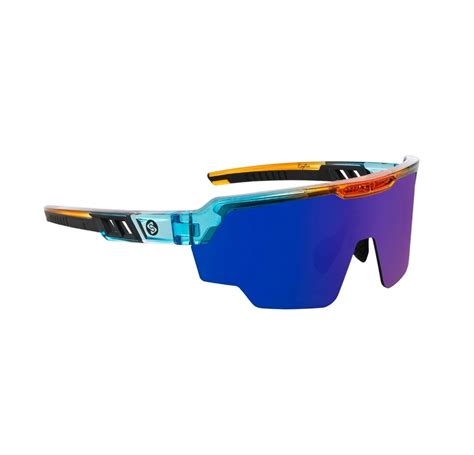 SASA Raptor Translucent Blue Orange Frame Ice Green Revo Lens Sports S ...