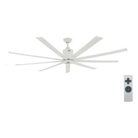 Iliving White 72 in. Indoor Ceiling Fan with IR Remote, High Volume Low ...