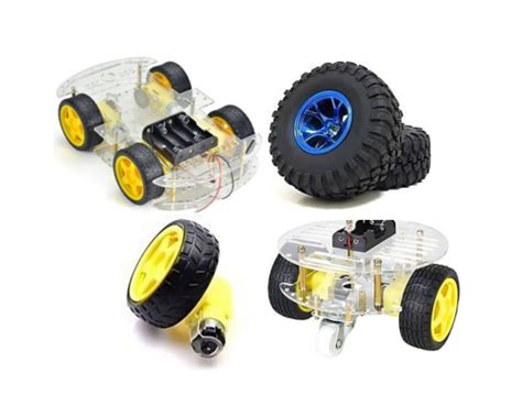 Robot Wheels, Chassis & Motors - Rubber & Metal Wheels for Robotics ...
