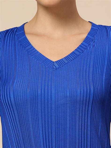 Buy Now Chemistry RIBBED KNIT 3/4TH SLEEVE SWING MIDI DRESS