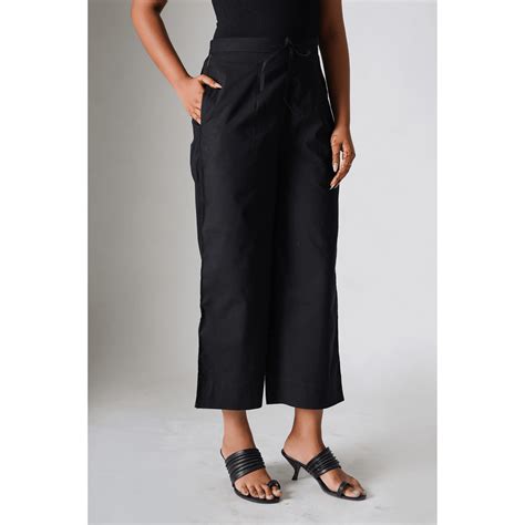 Iris Black Cotton Pants for Women | Trendy & Comfortable Cotton ...