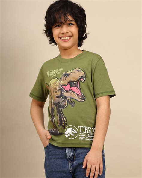 Jurassic World Printed Regular Fit Tshirt For Boys – Kidsville