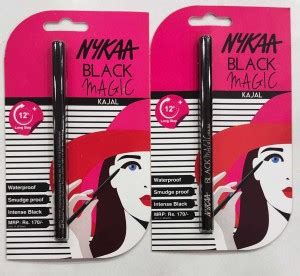 NYKAA BLACK MAGIC KAJAL-12HRS (SET OF 2) 0.6 g - Price in India, Buy ...