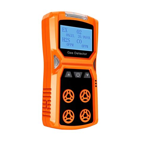 CHNADKS Portable Gas Detector, 4 in 1 (H2S, O2, CO, EX) Handheld Gas ...