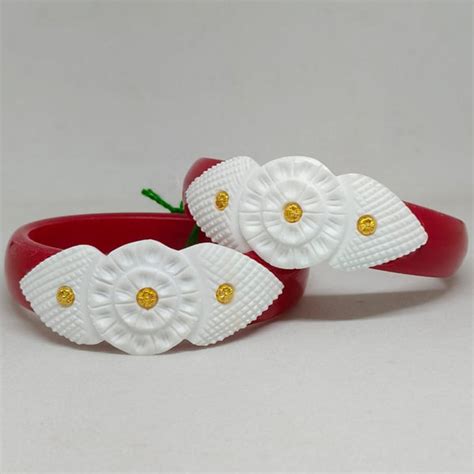 Buy original shakha pola set sakha sankha Bangles Bracelets Armlets ...