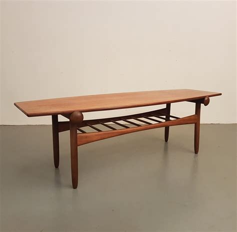 Mid-Century Danish design teak reversible coffee table | #72897