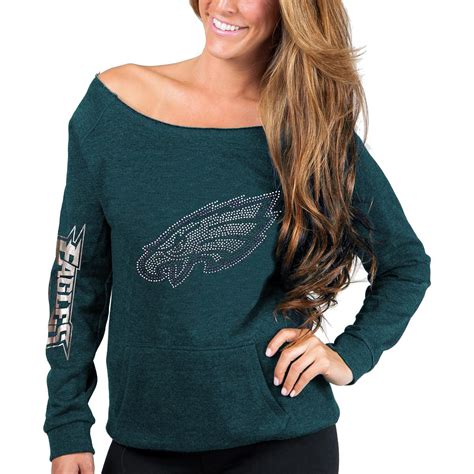 Cuce Philadelphia Eagles Women's Midnight Green Sideliner Sweatshirt