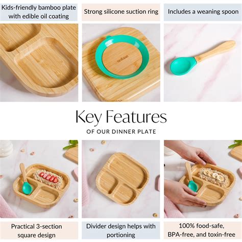 Silicone Suction Wooden Plate For Kids With Spoon Online - Premium ...