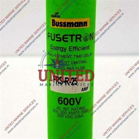 BUSSMANN FUSETRON DUAL ELEMENT TIME-DELAY FUSE FRS-R-25 / LOT OF 6 ...