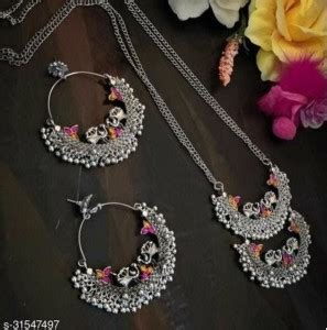 Dzinetrendz Stone, Oxidised Silver, Stainless Steel Silver Multicolor ...