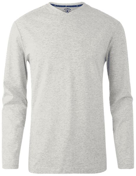 T-Shirt Men OTMLV, 972, Lightgreymelange | Wellensteyn Canada