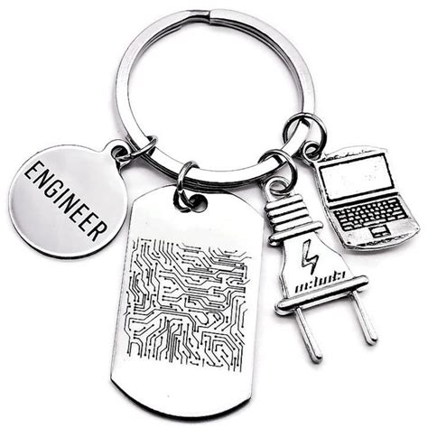 Engineer Keychain Circuit Board Keychain Electrical Engineer Gift ...