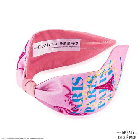 Embellished Eiffel Hair Band - Pink – Hair Drama Company