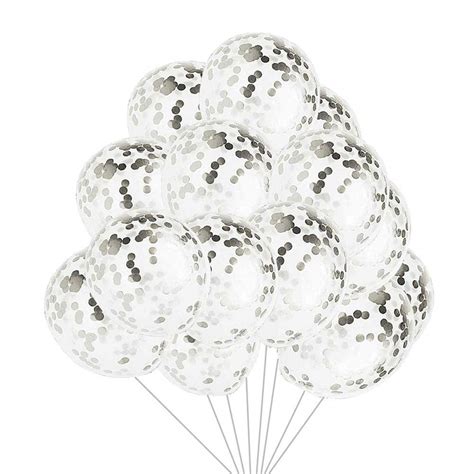 HK Balloons Pre-Filled Gold Colored Confetti Balloons (Pack of 10 ...