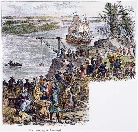 Founding Of Savannah 1733 Nthe Founding Of Savannah Georgia By James ...